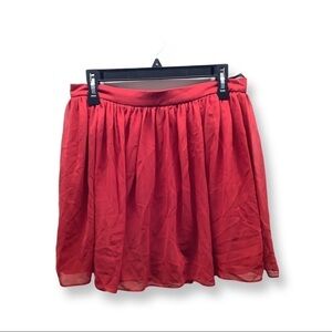 B Darlin Size 11/12 Dark Red Flirty Flowy Layered Skirt. New With Tags.